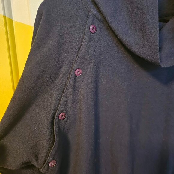 Timeless Vintage Canadian Holt Renfrew Blue Wool Tunic/Dress - Picture 3 of 13